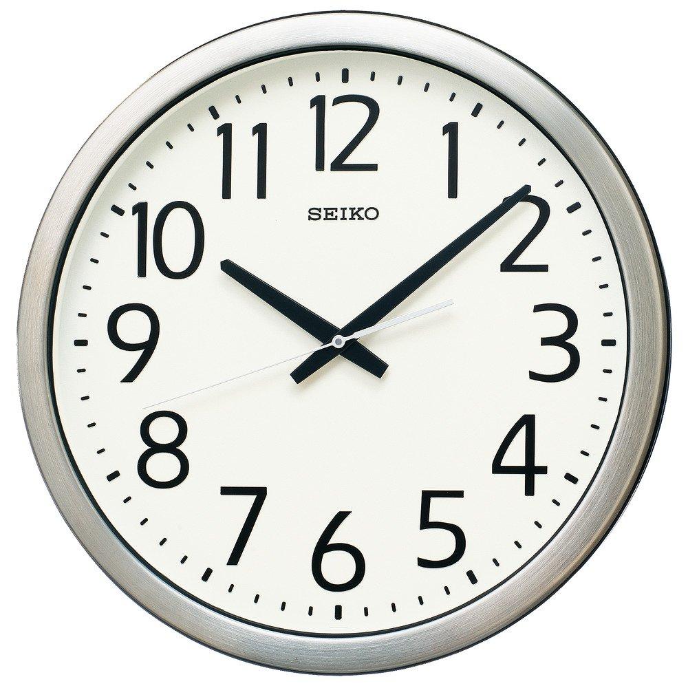 Seiko Clock Wall Office Metal KH406S Clock, Type, Analog, Quartz, Moisture-proof, Dustproof, Frame,