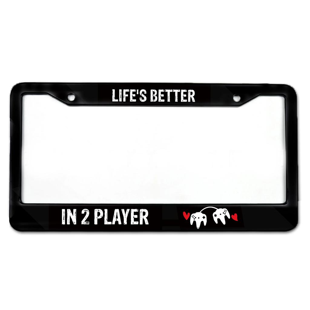 Game Series Series Pattern American Standard License Plate Frame Made of Aluminum Alloy Material