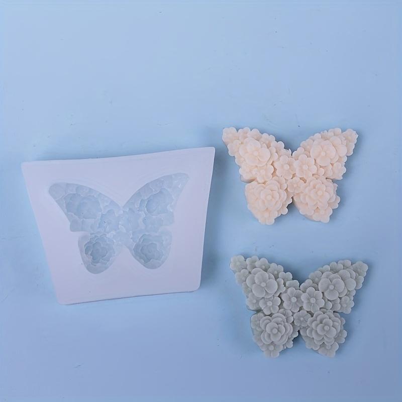 1PC Multifunctional Silicone Mold for Aromatherapy, Plaster, Candles and Chocolate - Rose and Butterfly Patterns