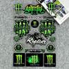 Green Reflective Waterproof Stickers Cool for Motorcycle, Motorcycle Helmet, Skateboard, Car and Dirt Bike Motorcycle Decal