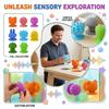 Sensory Suction Toys for Toddlers Set of 8 Textured Silicone Shapes with Suction Base for Early Childhood Development and Sensory Play