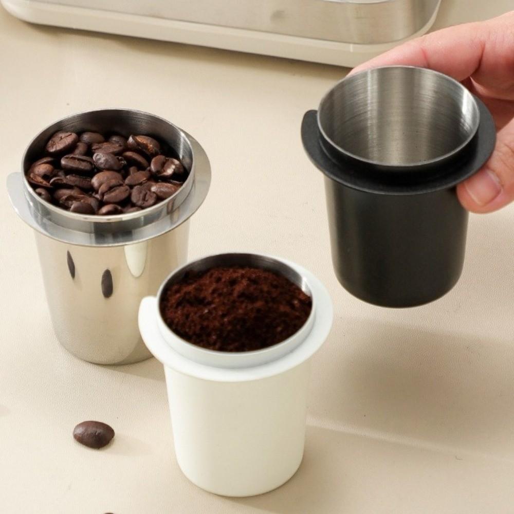304 Stainless Steel Dosing Cup Wear Resistant Durable Coffee Powder Cup Precision Ergonomic Coffee Sniffing Mug