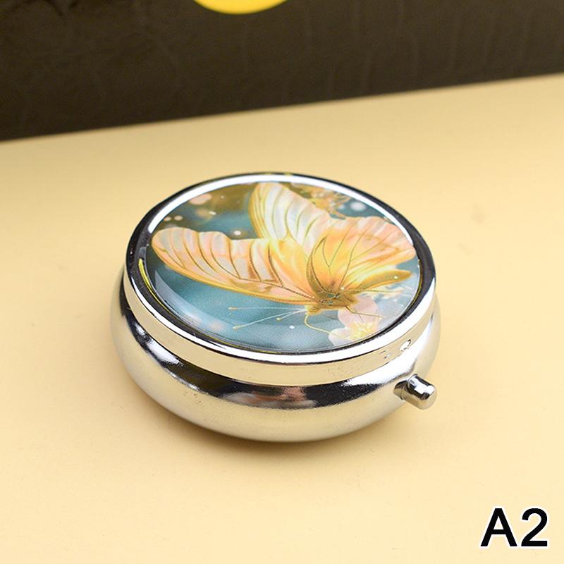 Metal Medicine Box Iris Pill Packaging Health Products Moisture Resistant Storage Case Personalized  Casket