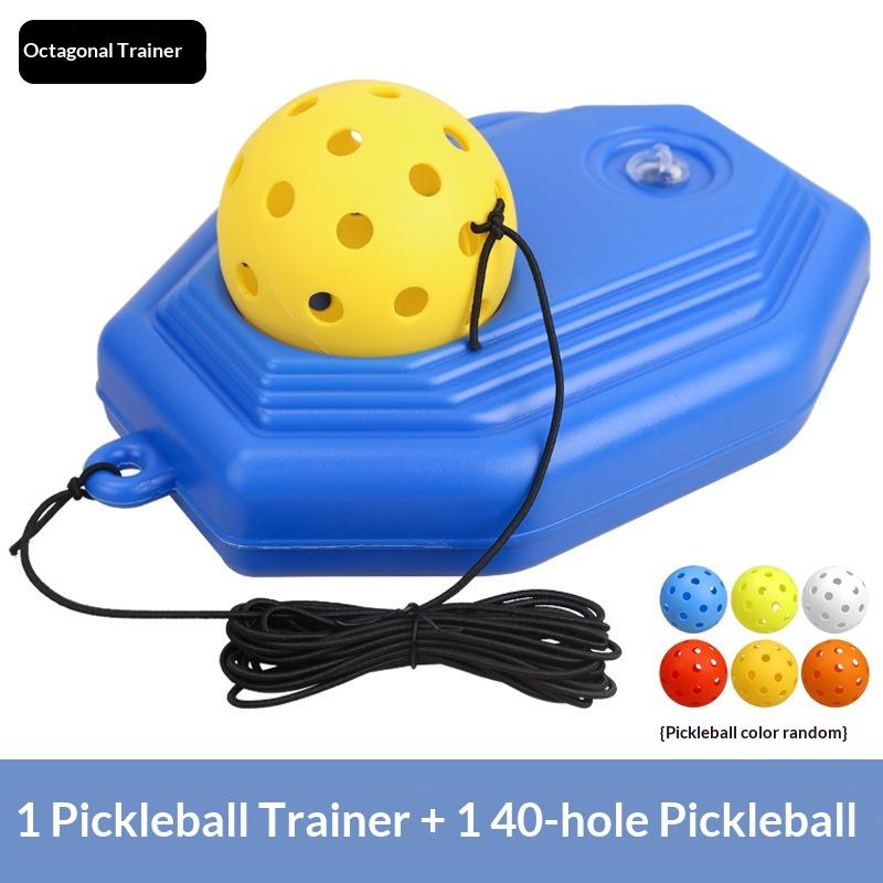 Pickleball Trainer Pickleball Ball With String Pickleball Rebound Ball Training Aid Self-Study For Single Player Adult Sport Octagonal