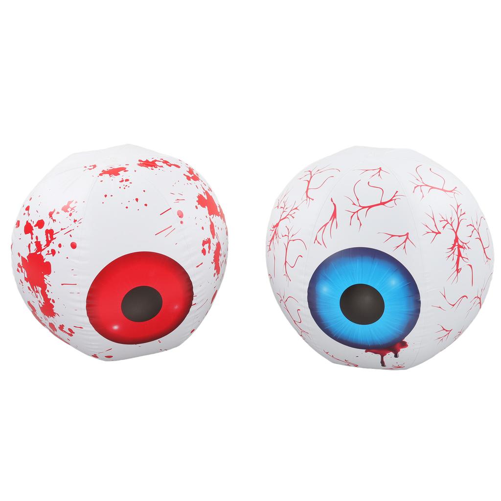 2PCS Terror Inflatable Decoration with 12 Color Adjustable LED Inflatable Eyeball Lamp For