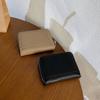 PU Short Wallet Solid Color Women Coin Purses Fashion Leather Card Holder  Outdoor