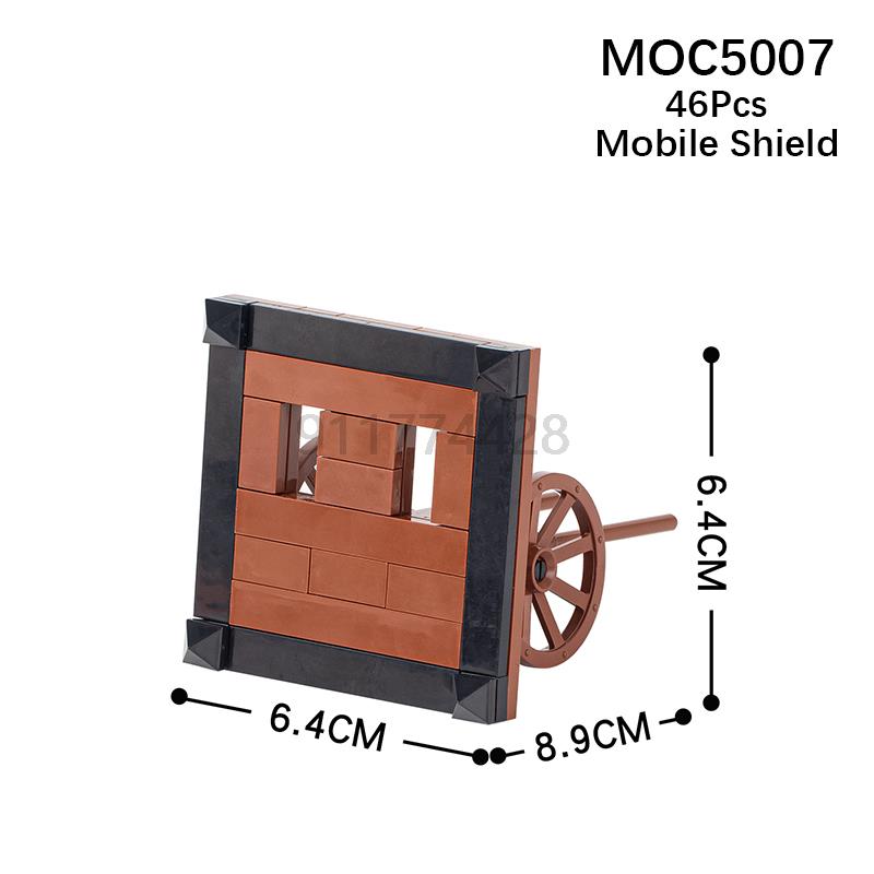 Military Series MOC Bricks Middle Ages WW2 Artillery Catapult Siege Compatible With Figures Adult Building Blocks Kids Toys Gift