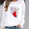 Women's Christmas Cartoon Printed Pullover Hoodie