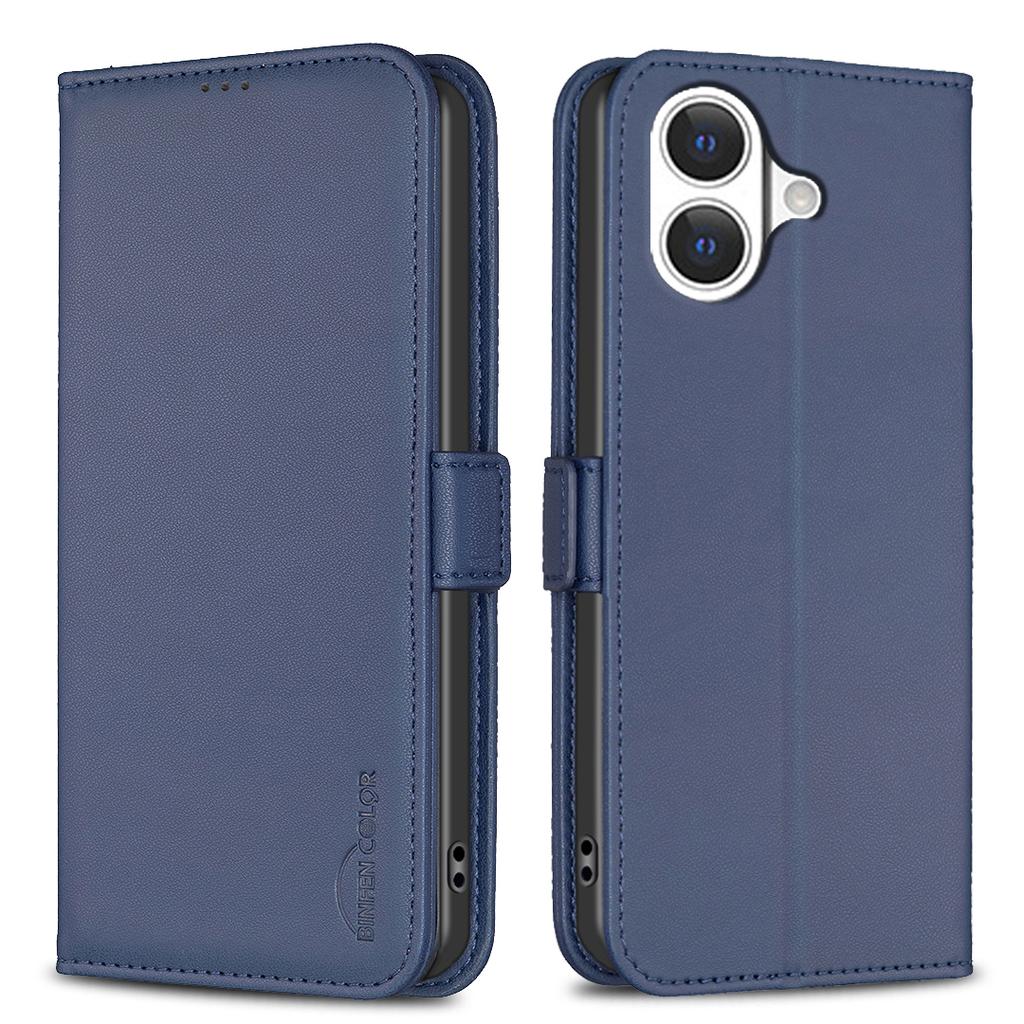 For iPhone 17 Case BINFEN COLOR BF31 PU Leather Flip Folio Phone Wallet Cover