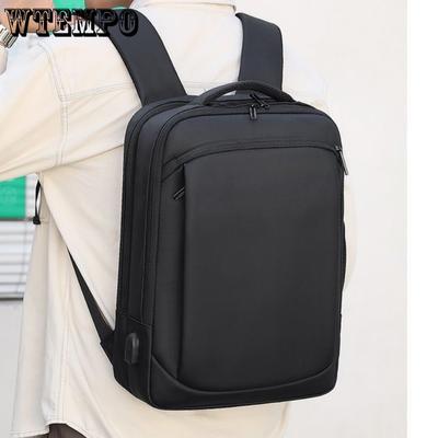 Backpack for Men Multifunctional Business Notebook Backpack USB Charging Waterproof Film Men's Backbag Casual Bag