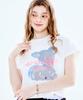Soipeuyukaen White Print Semi-Crop T-Shirt