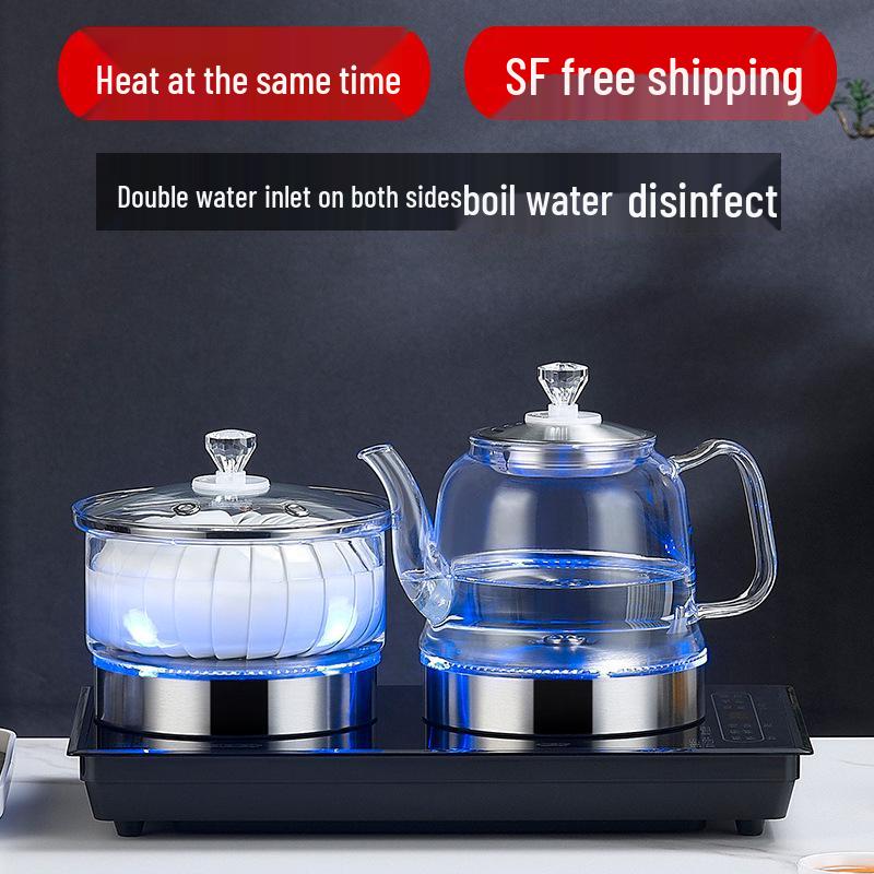 Ultra-thin Marble Countertop Automatic Double Inlet Glass Tea Brewer