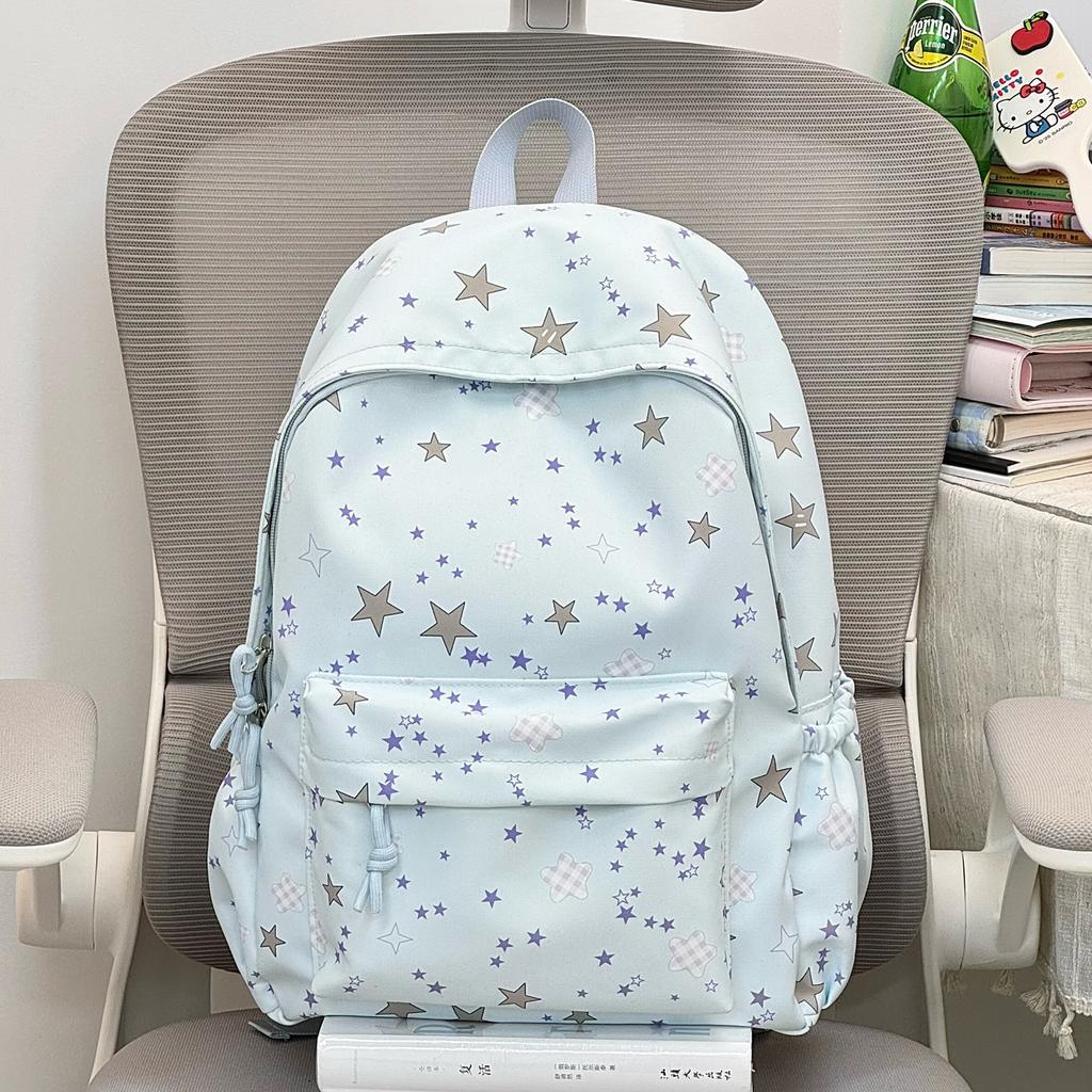 Schoolbag Japanese new large-capacity schoolbag female cute small fresh literary backpack casual star girl student backpack