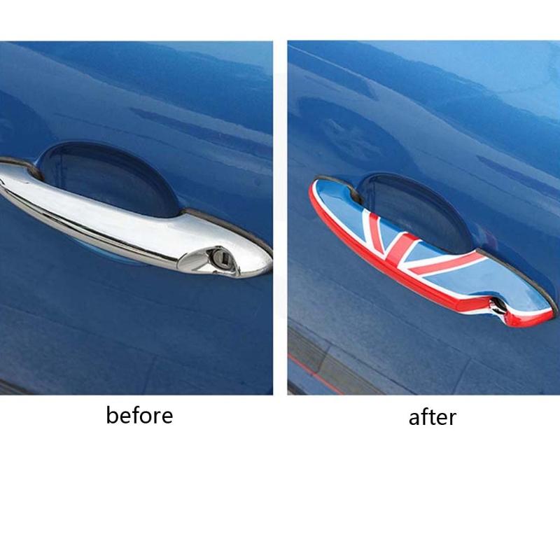 2Pcs Vehicle Inner Door Handle Cover Front/Rear Inner Armrest Decor for MINI for Cooper R50 R56 R60