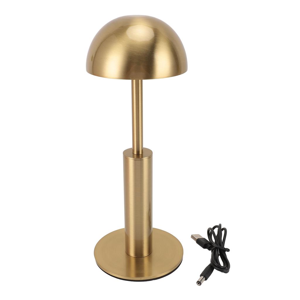 Cordless Table Light Iron 3 Level Brightness Touch Control Rechargeable Restaurant Lamp Warm Light G