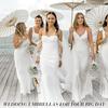 10 PEZZI Ombrelli Parasole Matrimonio Foto Cosplay Accessorio Ombrello di Carta Olio Fai da Te Ombrello Bianco Estate Bianchi Festa Spiaggia Decorazione