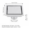 304 Stainless Steel Floor Drain 4.33 Inch Bathroom Drain Durable Waste Gate  Kitchen