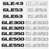 Car Trunk Letters Logo Emblem Badge Decals Sticker For Mercedes Benz GLE Class GLE53 GLE350 GLE400 GLE450 W166 W167 4Matic GLE63