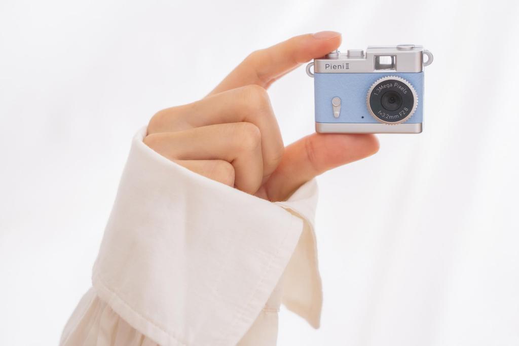 Kenko Pieni II Nemophila Digital Toy Camera with Photo and Video MicroSD Card 446843 Keychain, 1.31 Megapixels, Capability, Slot,