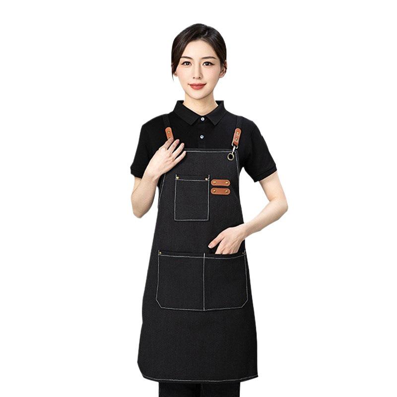 Dirt-Resistant Canvas Apron for Men - Catering & Kitchen Workwear