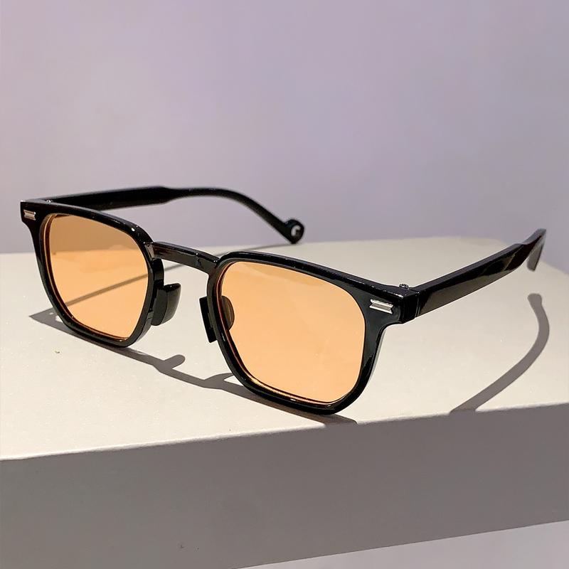 

KAMMPT Square Sunglasses 2024 New Stylish Vintage Gradient Outdoor Men Eyewear Ins Trendy Retro Simple Brand Design Women Shades without case