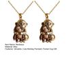 Punch The Monkey Halskette Niedlicher Baby-Makake Orang-Utan Anhänger Halskette Damen Herren Schmuck Tasche Umarmung Geschenk für Freunde Geliebte