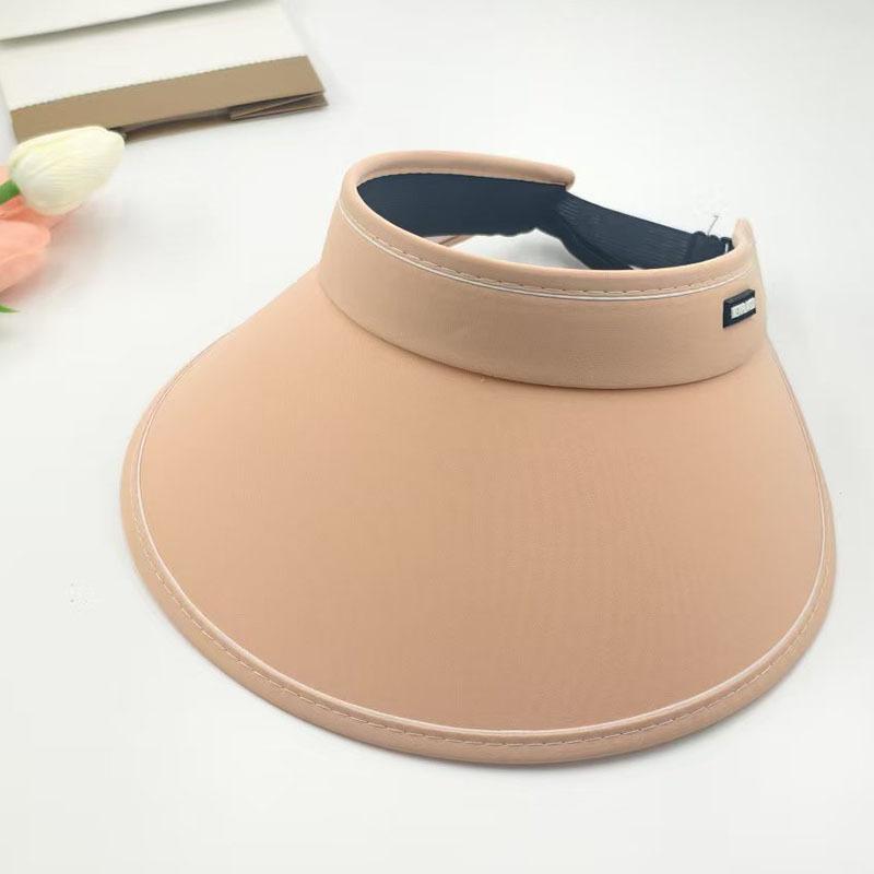 Sun protection cap Foldable women's summer large brim Empty top hat UV protection sun hat Outdoor cycling sun hat