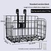 Metal Electric Scooter Rear Storage Basket Sturdy Iron Build Large Capacity Easy Mount For Commuting Grocery Shopping Daily Use