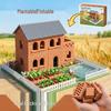 Mud Bricklayer DIY Miniature House Model: Educational Building Toy for Ages 6-12