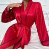 Danny Lin Summer Ice Silk Bathrobe: Light, Stylish Homewear Cardigan