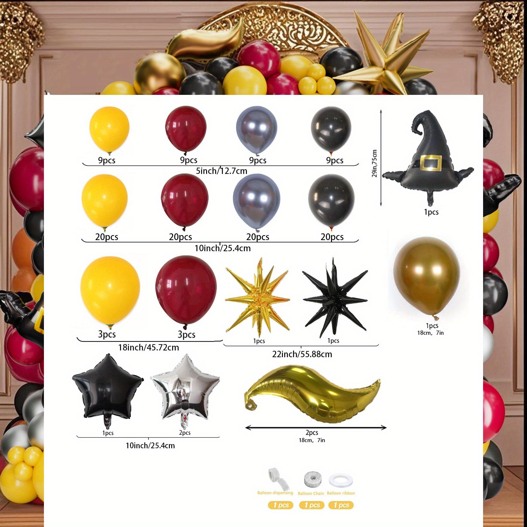 

134 Pieces Balloon Garland Arch Set with Witch Hat for Anniversary Bar Mitzvah Birthday Party Friends Party Graduation Halloween Other