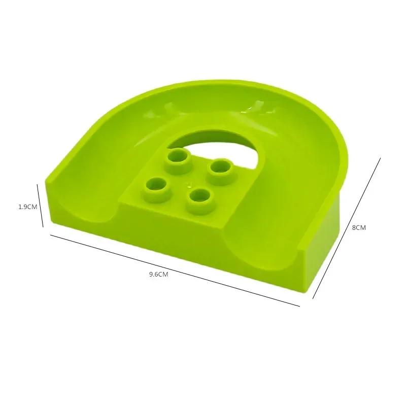 Big Size Building Blocks Marble Race Run Maze Games Compatible Large Bricks Running Ball Chute Giraffe Kids Gift Educational Toy