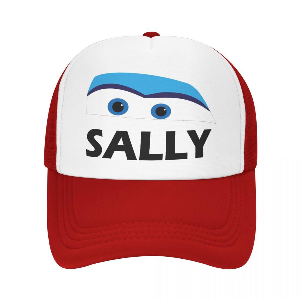 Ligtning Sally Eyes Mcqueen Foam Mesh Trucker Hat Vintage Summer Outdoor Mesh-back Baseball Cap Adjustbale