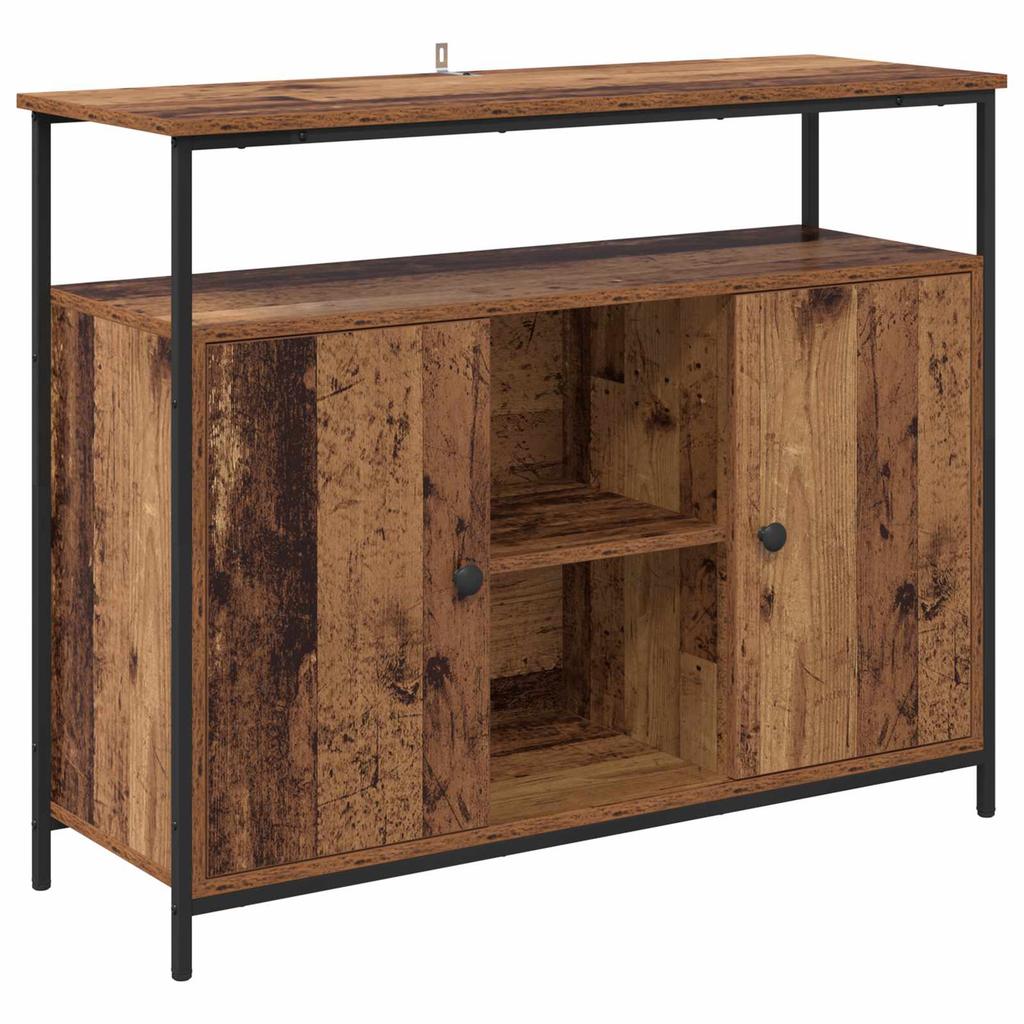 Sideboard Reclaimed Wood 100 x 35 x 80 cm Engineered Wood