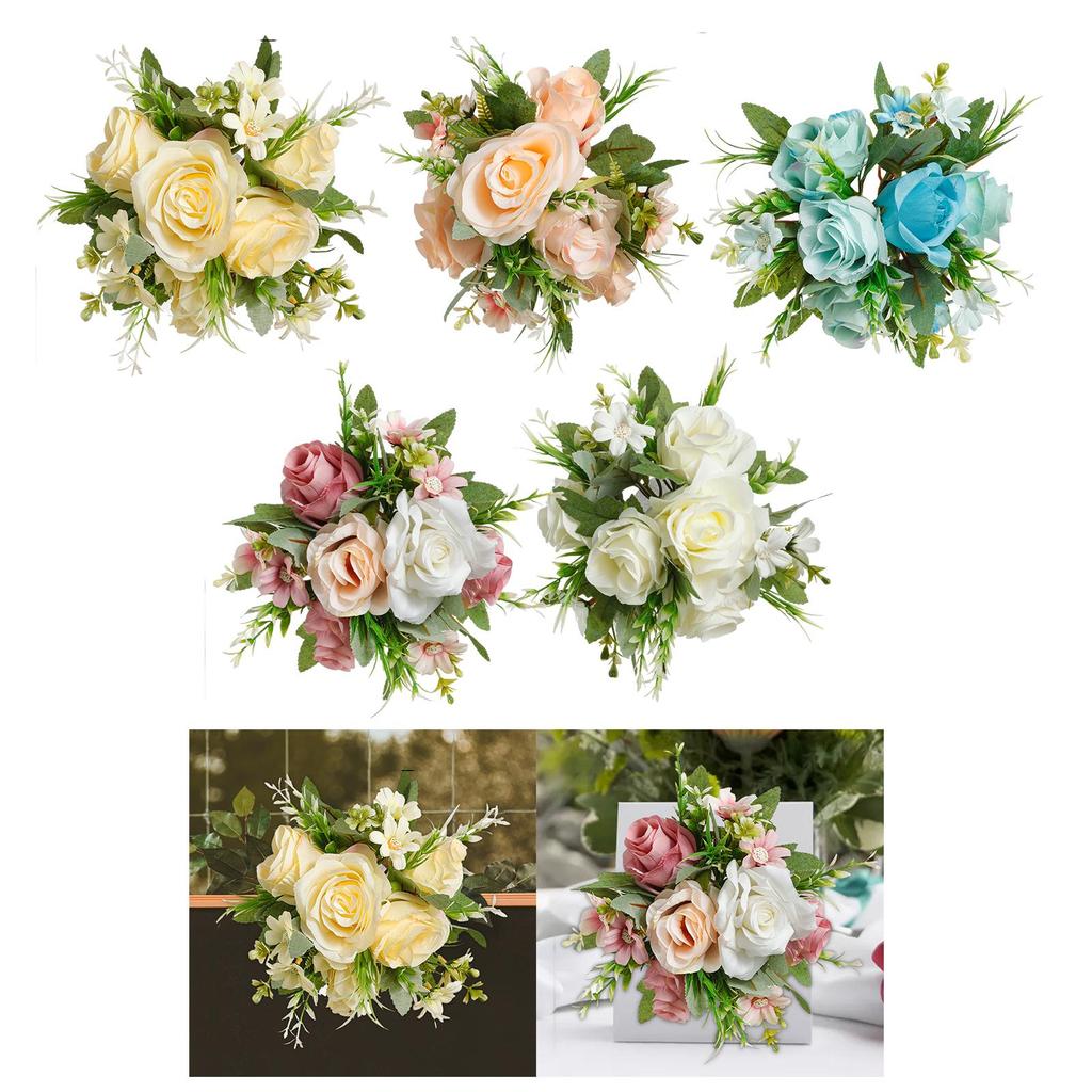 Artificial Flower Balls Bouquet for Centerpieces Fake Flower Kissing Balls for Bedroom Party Valentine's Day Baby Shower
