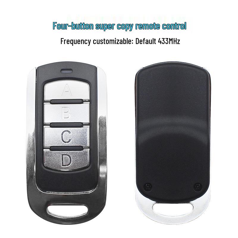 Metal Four-Button Motorcycle Wireless Anti-Theft Remote Control Key with Learning Code.