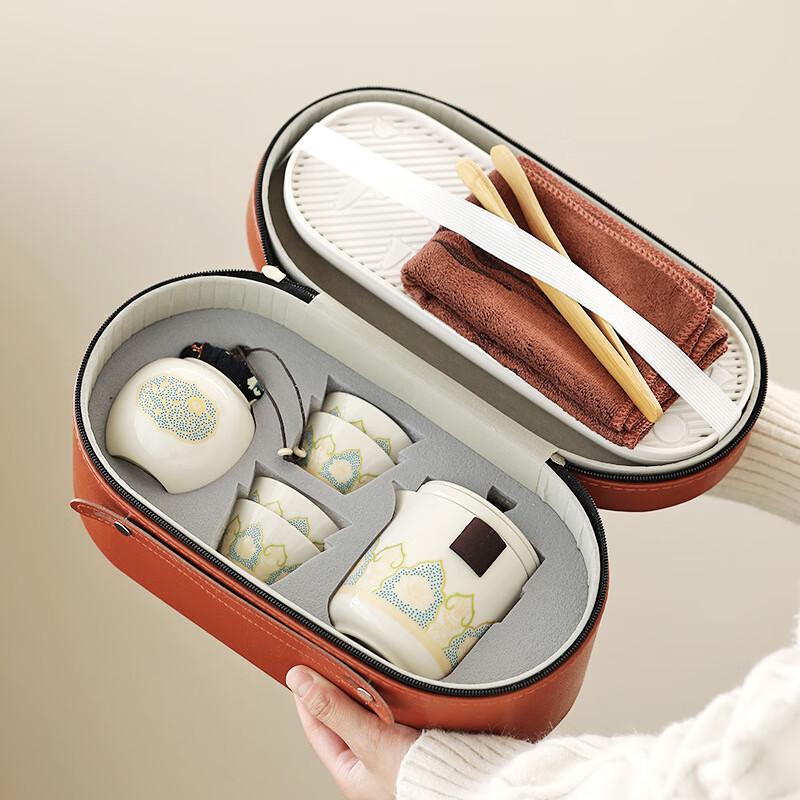 Dunhuang Ink Style Travel Tea Set