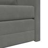 Floor Sofa with Sleeping Function Dark Gray 122x204x55 Cm Velvet