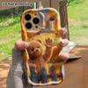 Phone Case: 2D Flat Design Suitable for iPhone 18 17 16 15 14 13 Pro Protective Case, Autumn Teddy Bear, Perfect Christmas and Halloween Holiday Gift