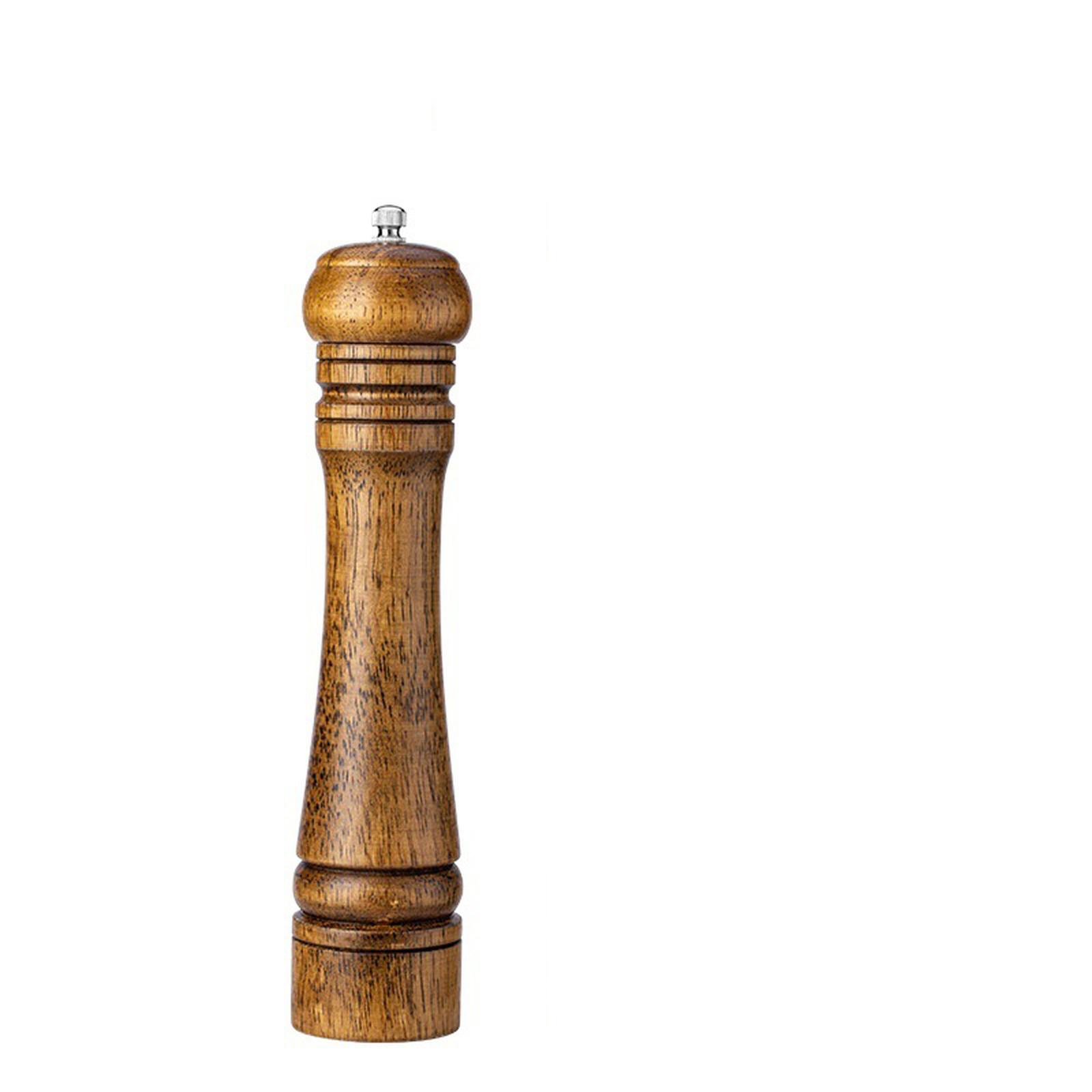 

10 Inch Wooden Pepper Grinder, Pepper Mill Shaker for Kitchen one size коричневый