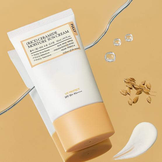 FULLY Rýžový ceramidový hydratační sluneční krém SPF 50+ PA++++ 50 ml
