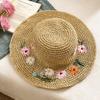 Colorful Weave Hat Boho Women's Sun Hats Sweet Flower Straw Hat  Party