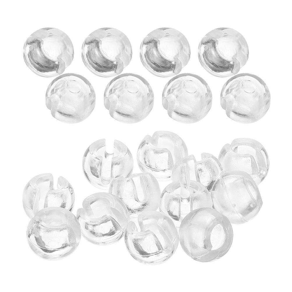 25 ks Benátské doplňky Zarážky řetízku rolet Zarážky Rolety Korálkové korálky Závěs Průhledný Vidět Okno