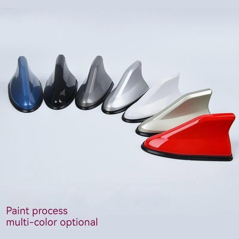 17cm Car Roof Shark Fin Antenna Cover Sticker Carbon Fiber Universal Auto Radio AM FM Antenna Signal Amplifier Car Accessories