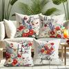 Gorgeous Floral Pillow Cover: Blooming Flowers, with Inspirational Life and Home Furnishings, Sofa and Chair Cushion Cover