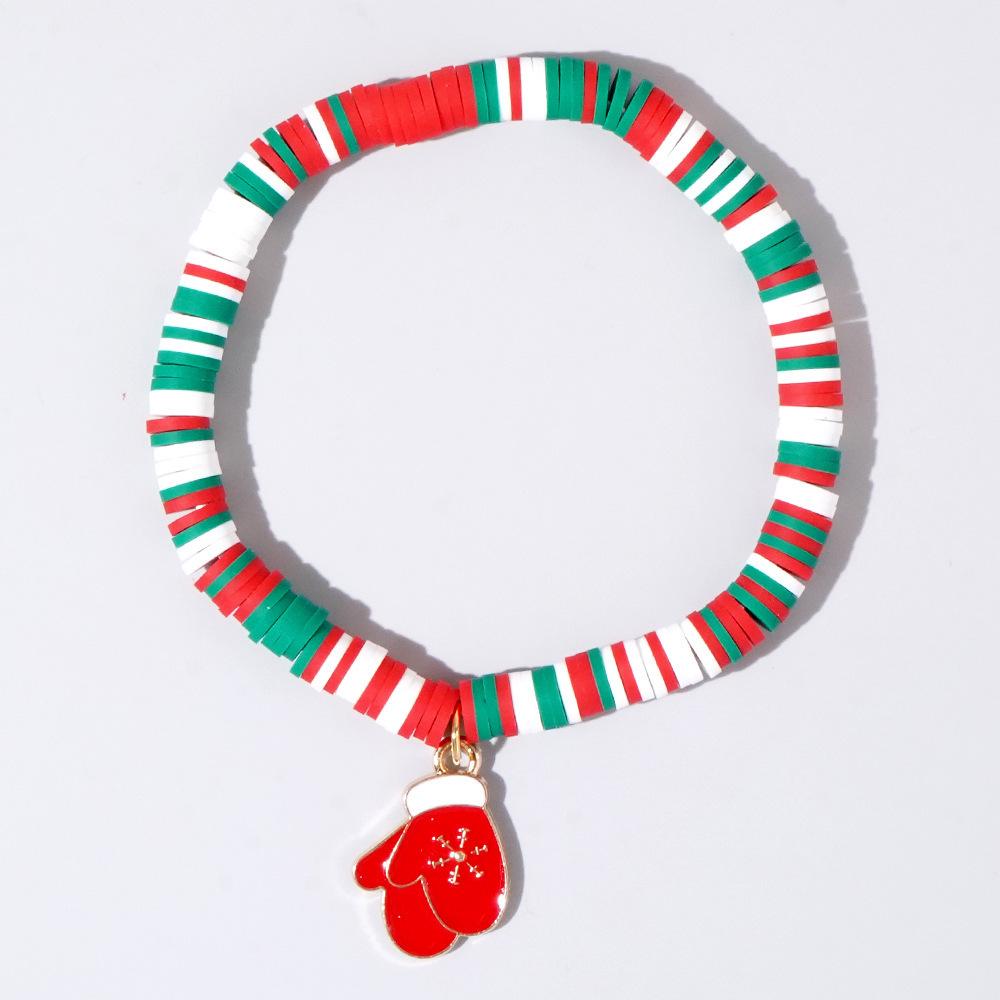 Women's Handmade Colorful Polymer Clay & Copper Bead Bracelet Set - Christmas Gift