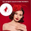 Pack Of 12 Piece Elegant Feather Headpieces Fascinator Headdress For Tea Parties And Special Occasion