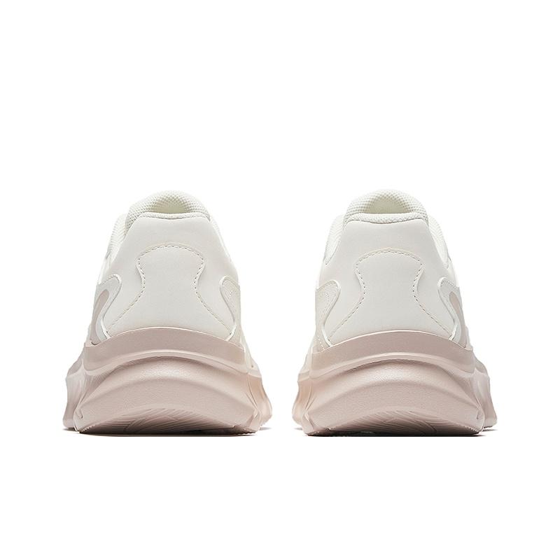 Anta Comfortable Fashion Versatile Fabric Synthetic Leather Wear-Resistant Shock Absorption Low-Top Casual Running Shoes Women Sneaker 922545503-5