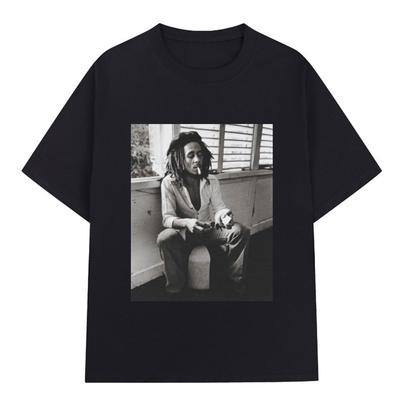 Reggae Music Originator Bob Marley T Shirt Unisex Vintage Gothic Tshirt Cotton Casual Oversized Short Sleeve Tshirts Streetwear