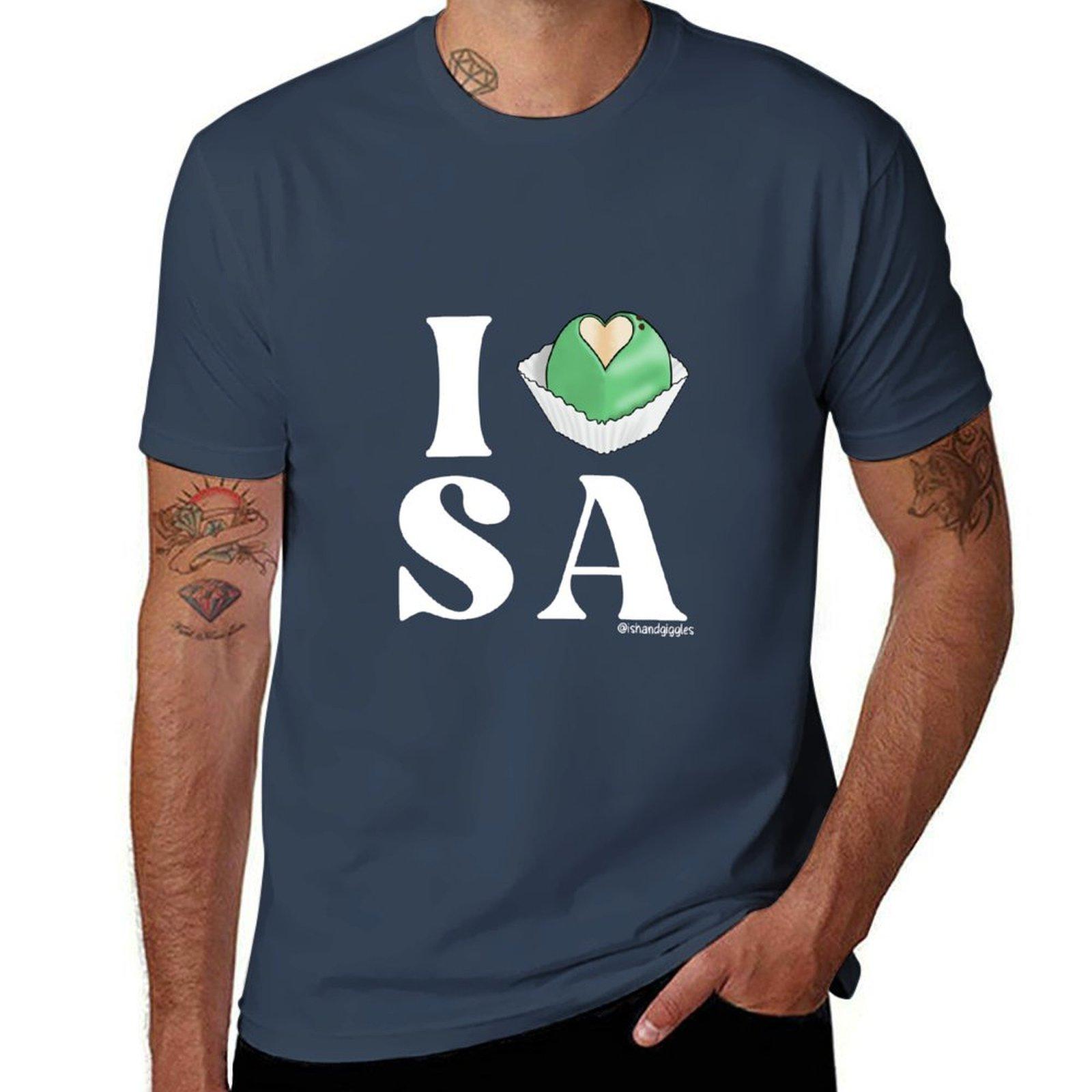 South Australian Frog Cake I Heart Sa White Tshirt All Match Basic Short Sleeve Top S